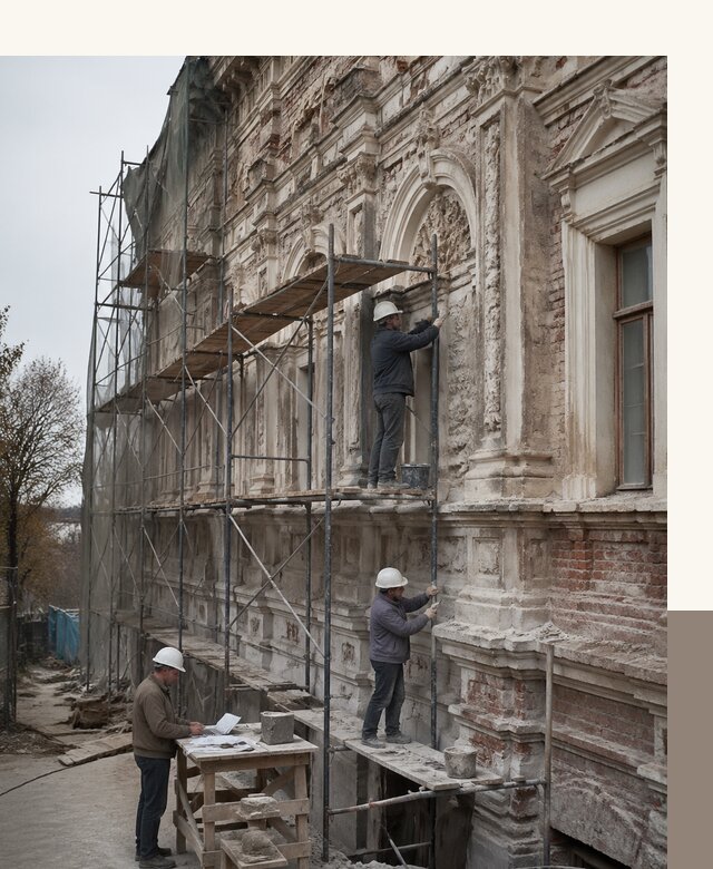 Реставрация объектов культурного наследия под ключ в Раменском