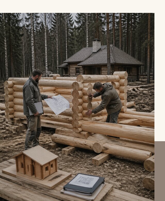 Проектирование и строительство домов из бревна в Раменском